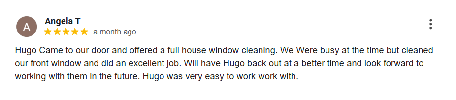 Customer review from Angela T